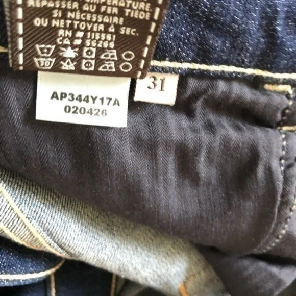 7 For All Mankind Blue Denim Mid Rise Bootcut 31 - Picture 10 of 10